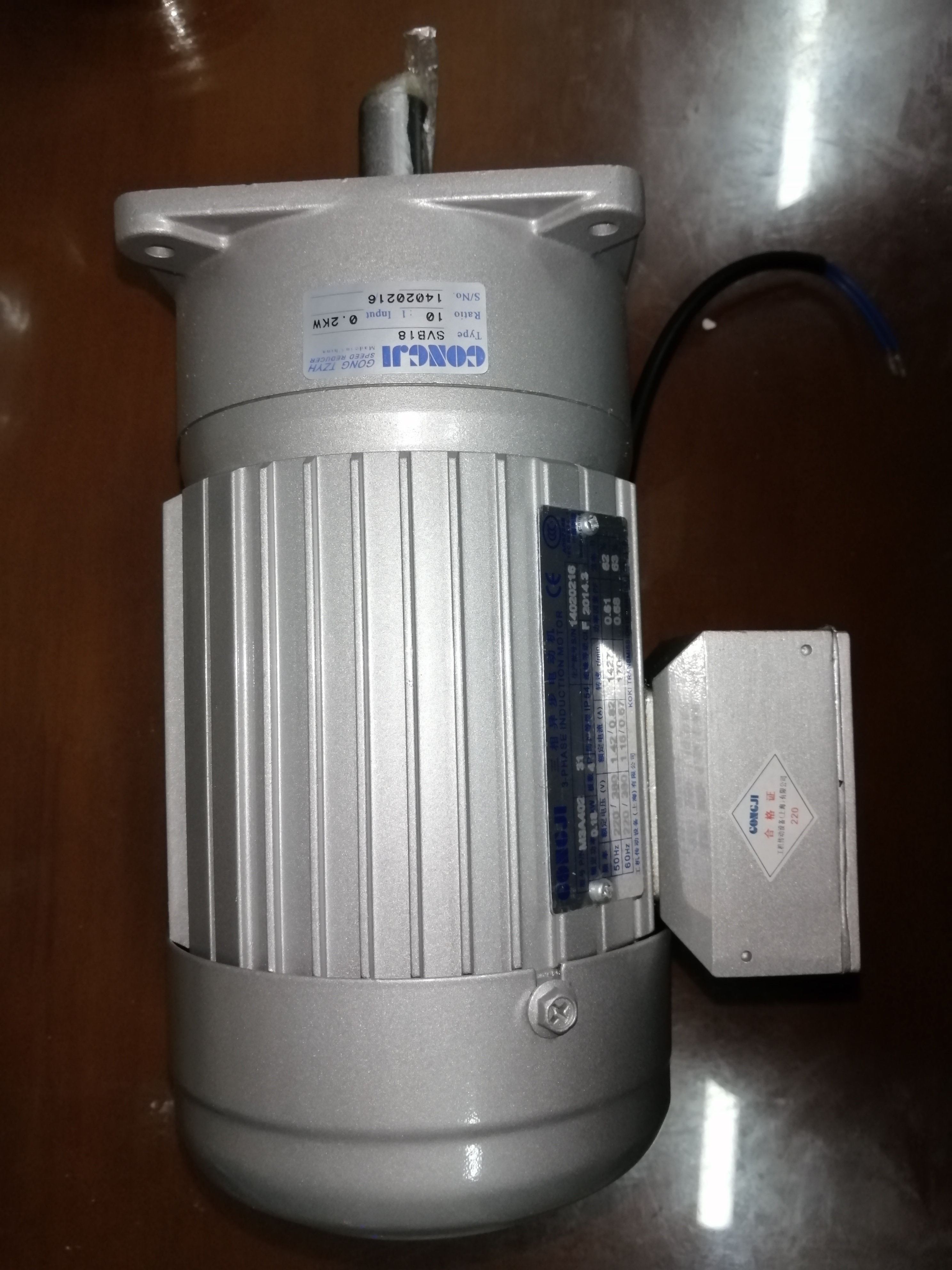 A系列用200W变频马达0.2KW  1:10 GV18-200-10-SM-5623（SUNSO） - 图2