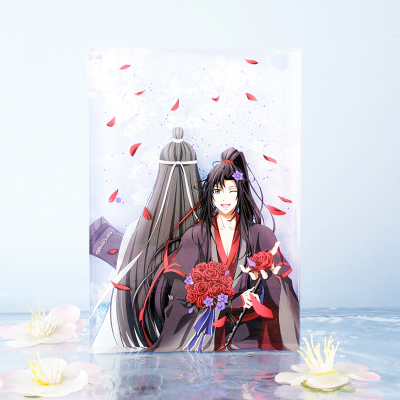 KAZE魔道祖师动画周边魏无羡生贺双闪吧唧流沙砖-图3