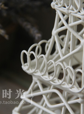 时光铁艺黑白色客厅婚礼手工摆件
