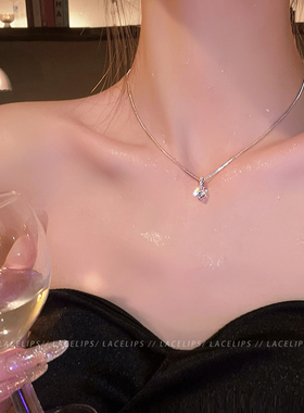 心动心辰~爱心闪钻项链女款
