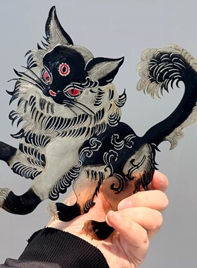 皮影2026马年装饰画传统非遗手工制作新中式挂画创意玄关桌面摆件