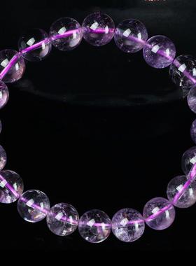 浪漫色天然紫幽灵手链饰品