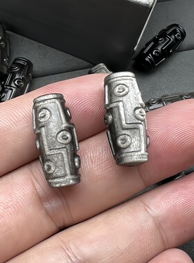 黑曜石九眼天珠配件小串饰转运珠