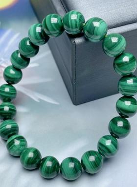 天然孔雀石手串无忧化水晶饰品