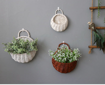 Field Garden Series Hanging Basket Green Plant Flower Flower Flower Flower Flower Flower Flower Flower Flower flower basket home Decorative Shop Window Hem