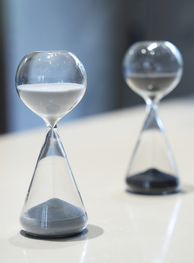 北欧家居星坠玻璃沙漏计时器15分钟流星沙漏创意礼品现代家居摆件