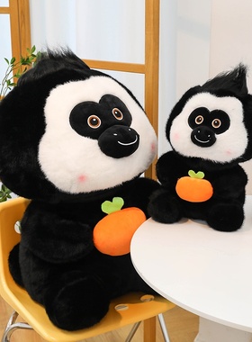 网红新款白面僧猴毛绒公仔创意杜杜水果猴子玩偶儿童礼物家居摆件