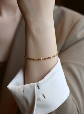 ZOXI不掉色本命年红绳手链马年女