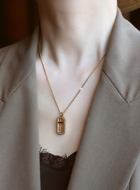 ZOXI不掉色算盘项链2026新款配饰