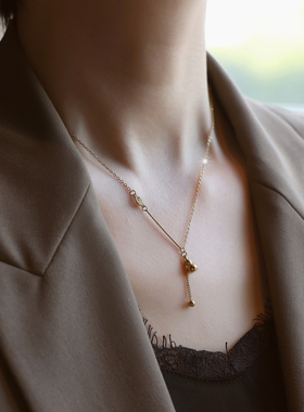 ZOXI钛钢不掉色小葫芦项链轻奢