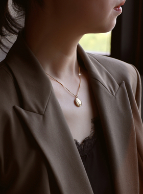 ZOXI招财进宝八宝罗盘毛衣项链