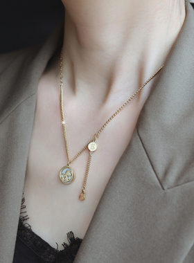 ZOXI钛钢不褪色马上有钱项链