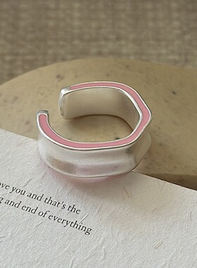 925纯银韩版ins重工哑光超酷戒指