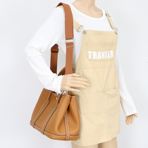 淑颜牛皮花园包大号30托特包女自做diy手工包大包自缝包包材料包 - 图1