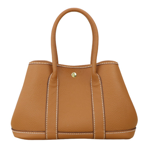 淑颜牛皮花园包大号30托特包女自做diy手工包大包自缝包包材料包 - 图3