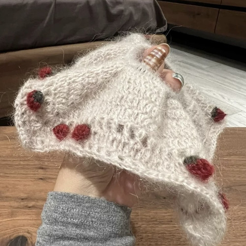 马海毛发圈发绳钩针毛线手工编织diy材料包钩织头绳大肠发饰自制 - 图1