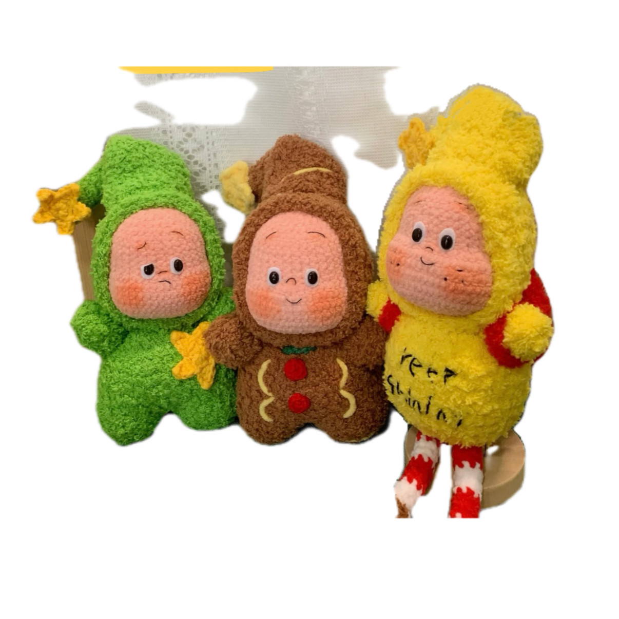 雪妃尔毛线毛线钩针钩织背着太阳跑星星人diy材料包钥匙扣挂件礼,淘宝优惠券,粉丝福利购,淘宝优惠卷