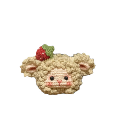 草莓小羊小红书同款毛线钩织diy材料包钥匙扣挂件手工编织送闺蜜 - 图3