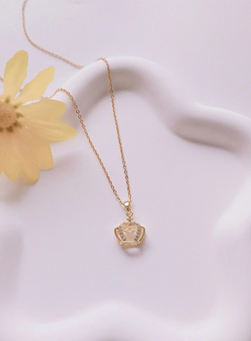 锁骨链紫米钛钢锁骨链女钛钢