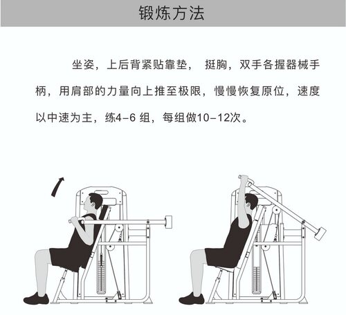 韦步1014 商用坐式手臂上推肩膊推举坐姿推肩三角肌肉训练器械 - 图3