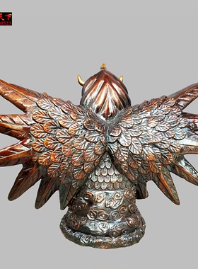 雷震子黄铜神像摆件工艺品