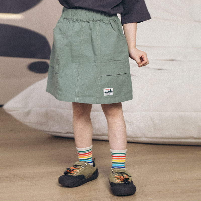儿童纯色裙子2025夏季新款女童简约棉感半身裙儿童多巴胺色系短裙,淘宝优惠券,粉丝福利购,淘宝优惠卷