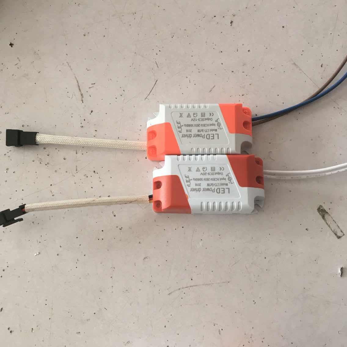 LED电源220V3w4-7w8-12w13-18wled灯改装led光源配件自家替换两并 - 图0