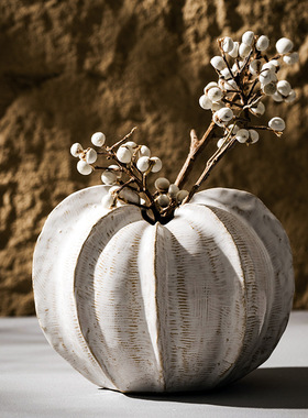 陶瓷花瓶搭配餐桌白色花器样板房家居饰品装饰摆件跨境 希音