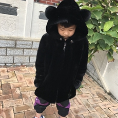 Мех/искусственный мех 儿童貂皮大衣整貂男女款皮草外套中长款真貂毛小孩冬装高端定制