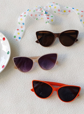 猫眼镜太阳镜女童2024新款宝宝