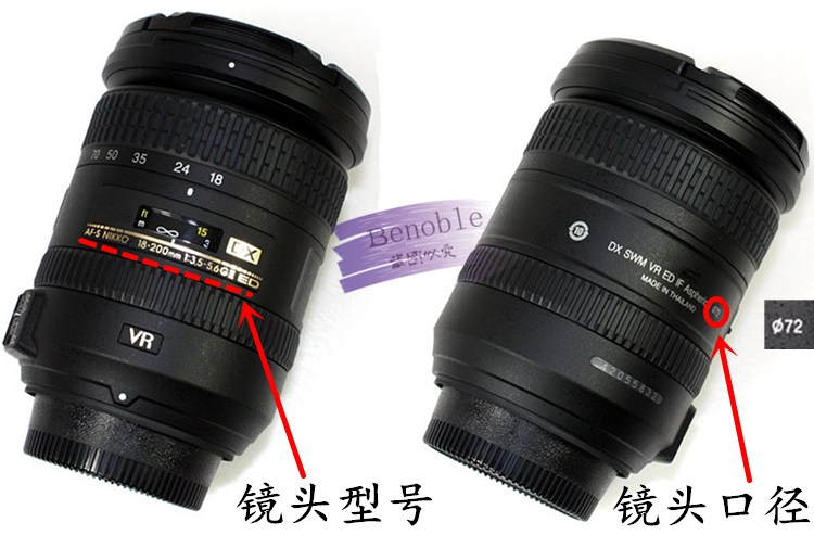 72mm UV镜适用于尼康D7000/D7100/D7200/D7500单反相机18-200镜头