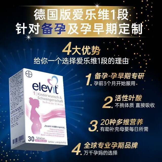 Elevit Folic Acid 1 Stage Multivitamin
