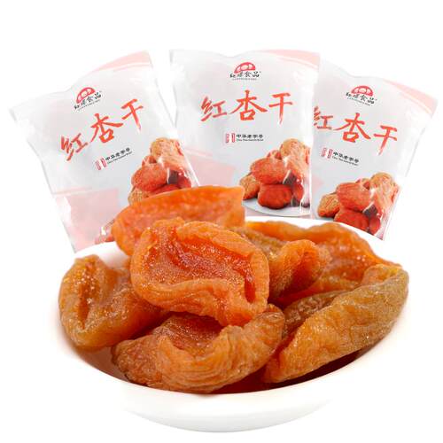 杏条红杏干杏脯肉蜜饯北京特产果脯红螺食品年货休闲美食小吃果干 - 图0