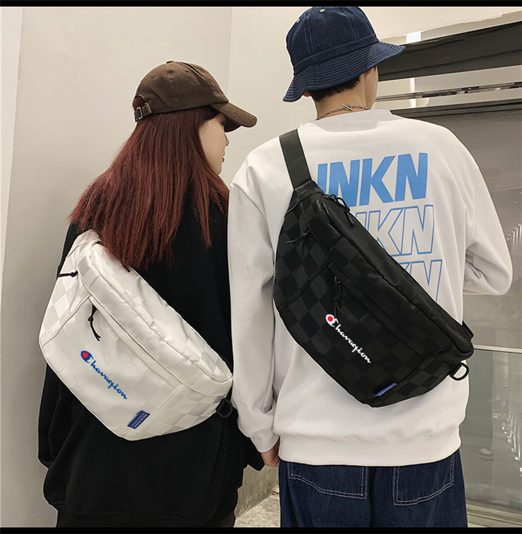 NY大容量运动胸包男女骑行NB腰包简约通勤上班旅行单肩斜挎包包AJ - 图2