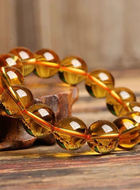 黄色手串手链单圈手串男女款饰品单圈手串