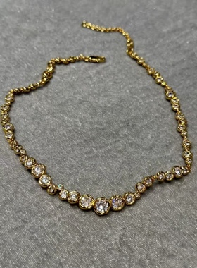 黄铜镀真金高级感复古项链 实物很漂亮！