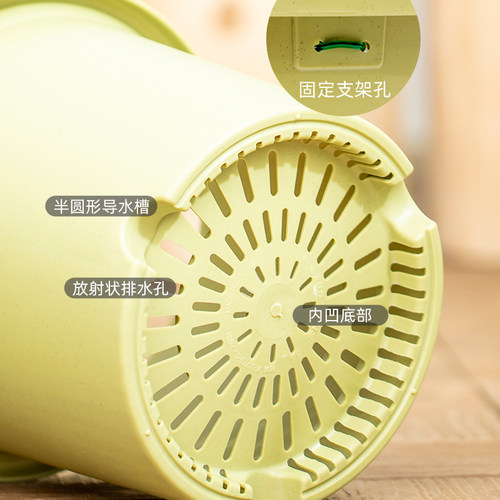 爱丽思彩色高筒Deepot深型月季花盆大口径圆形爱丽丝塑料绿萝花盆 - 图3