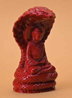 新品爆款朱砂蛇护佛陀大日如来摆件家居客厅办公室新中式禅意装饰