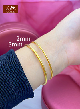 仿真手镯女古法镀黄金传承手镯