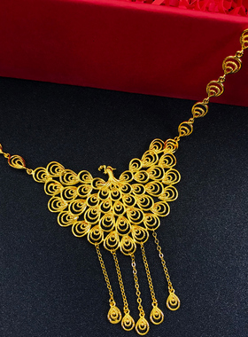 结婚新娘配饰越南沙金仿黄金项链