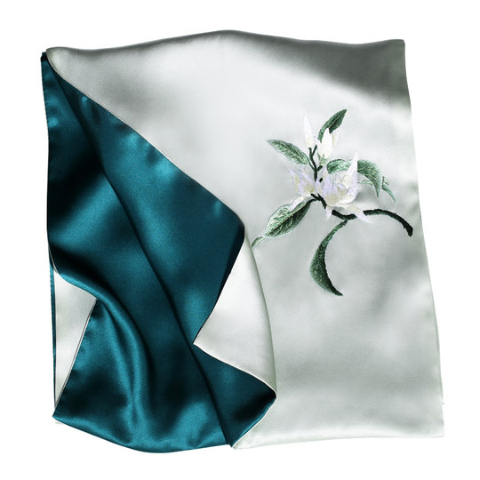 Silk Scarf Women's Spring and Autumn Versatile Handmade Suzhou Embroidery Silk Scarf