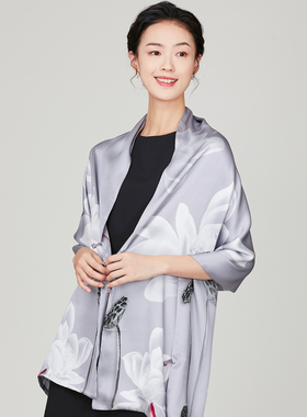 披肩丝巾真丝桑蚕丝时尚女围巾