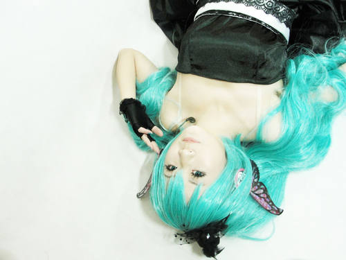 梦工坊 Vocaloid  初音miku 蝴蝶耳机magnet版礼服 cosplay服装 - 图2