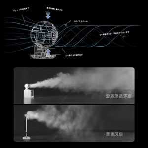 爱丽思IRIS办公室桌面台式空气循环扇电风扇爱丽丝家用遥控小风扇