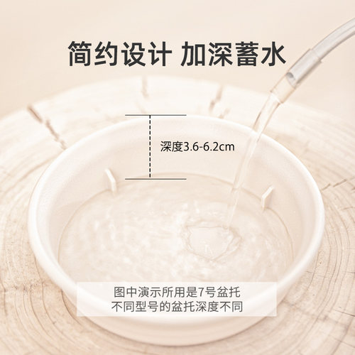 爱丽思加厚加大花盆托塑料圆形底盘爱丽丝大号深型托盘接水盘zen - 图2