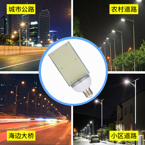LED横插灯泡单面照明新农村横装路灯工程改造光源E40E2730W60W80W - 图1