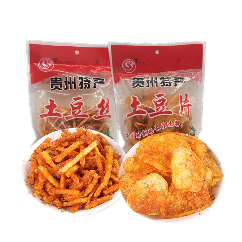 贵州特产麻辣土豆丝香脆辣土豆片 贵州食客膨化食品