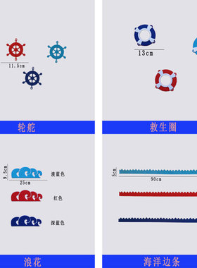 海洋风环创区角教室墙面装饰