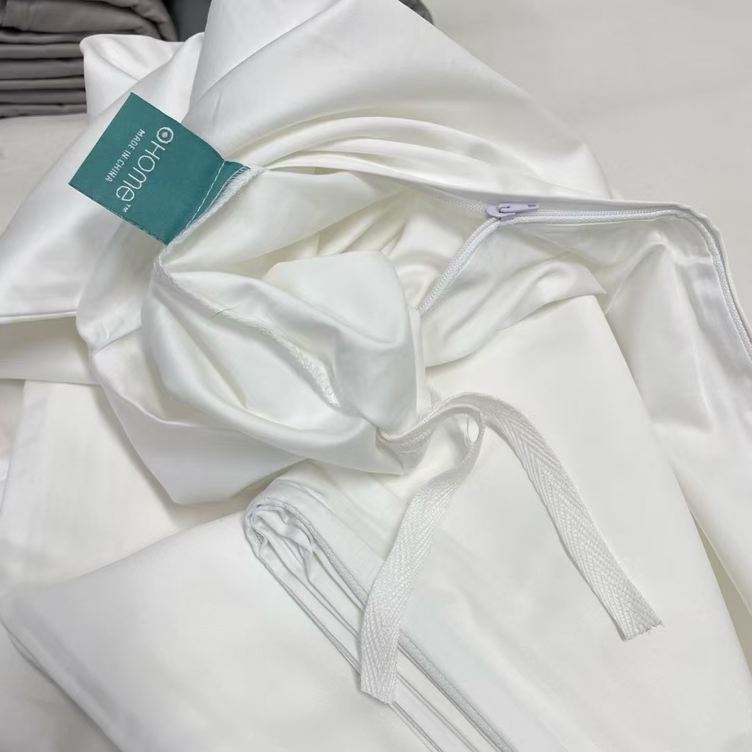 外贸订单剩余面料60支长绒棉贡缎300根标准被套单品 200x230-图3