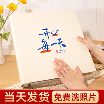 diy album this self-adhesive family large capacity photo lovers film and film collection baby growth containing commemorative album